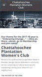 Mobile Screenshot of chattahoocheeplantationwomensclub.org